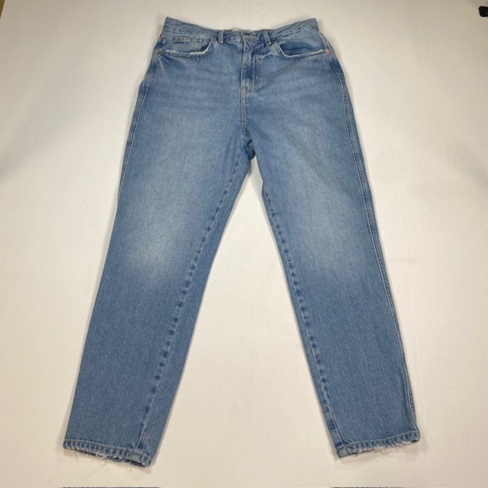 We‎ The Free Free People High Rise Straight Leg Jeans Light Wash Blue Size 29